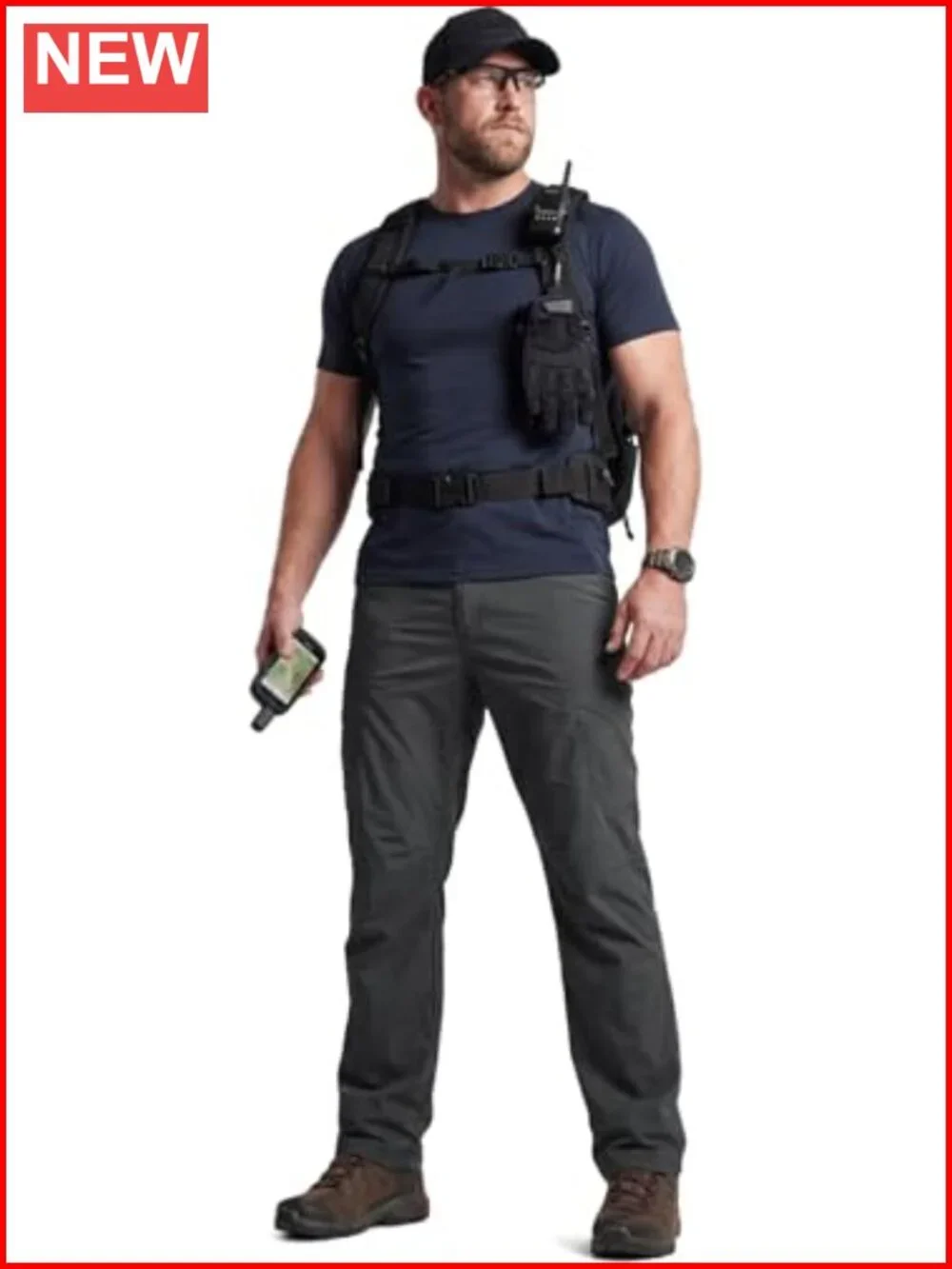 Men's Quick Dry Tactical Pants Water Resistant Lightweight Stretch Cargo Hiking